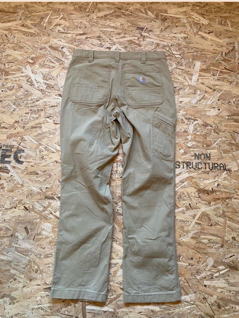 Carhartt Men's Tan Cargo Work Pants – Utility Pocket Trousers